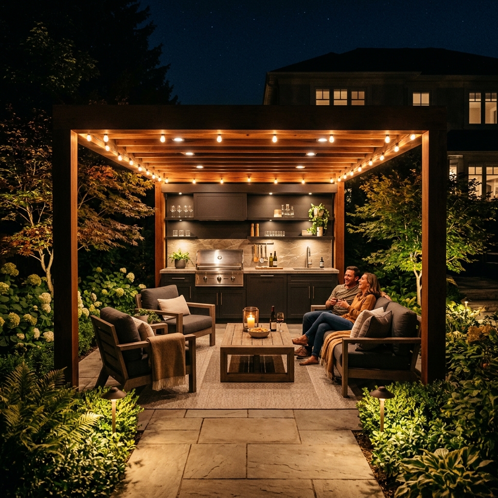 Designer Pergola Seating