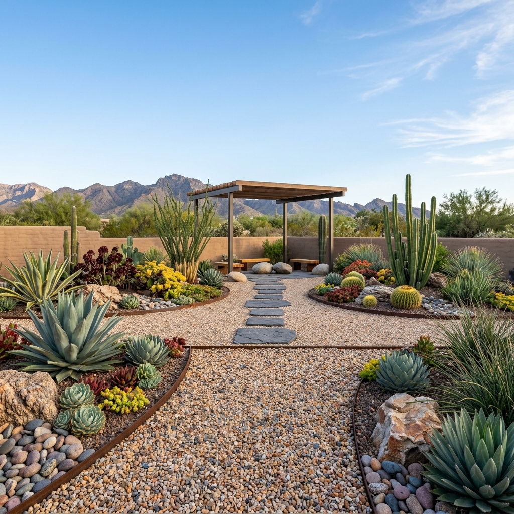 Zen Succulent Landscape